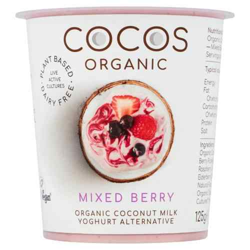Organic Coconut Milk Yoghurt Alternative 125g Mixed Berry Lets Organic