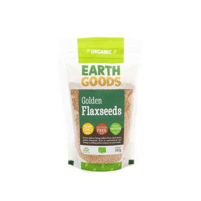 Earth Goods Organic Golden Flaxseeds Gluten Free 340g