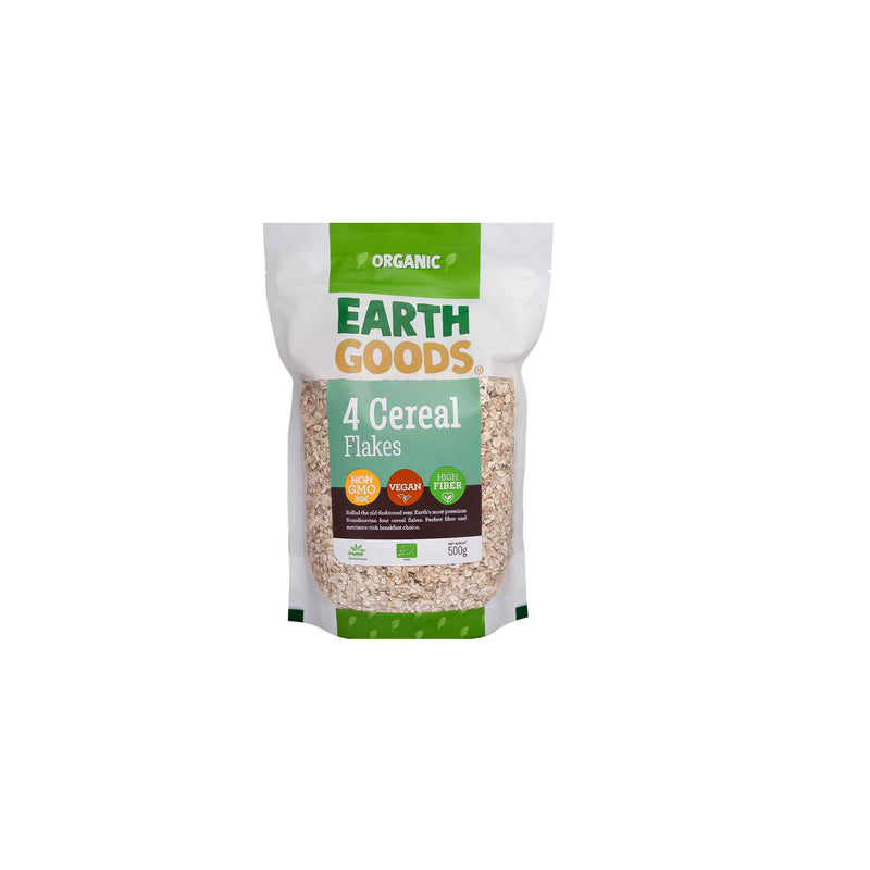 Organic 4 Cereal Flakes 500G