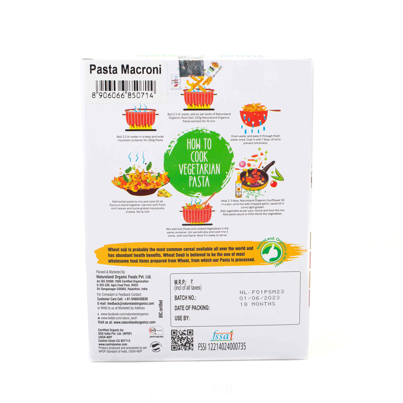 Organic Pasta Macroni 250g