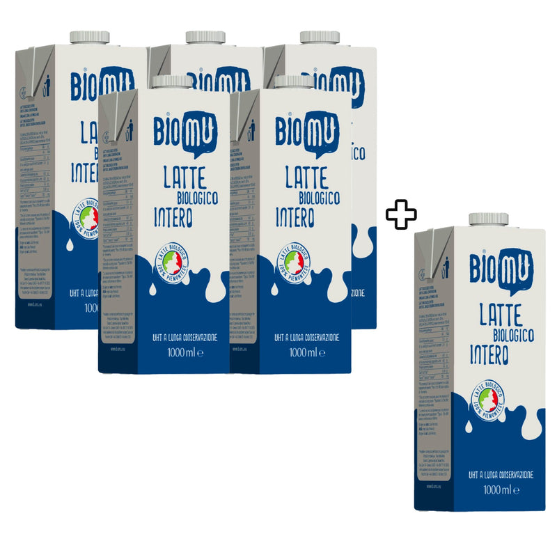 Organic Full Fat UHT Milk 1L - Buy 5 PCS - Get 1 Free