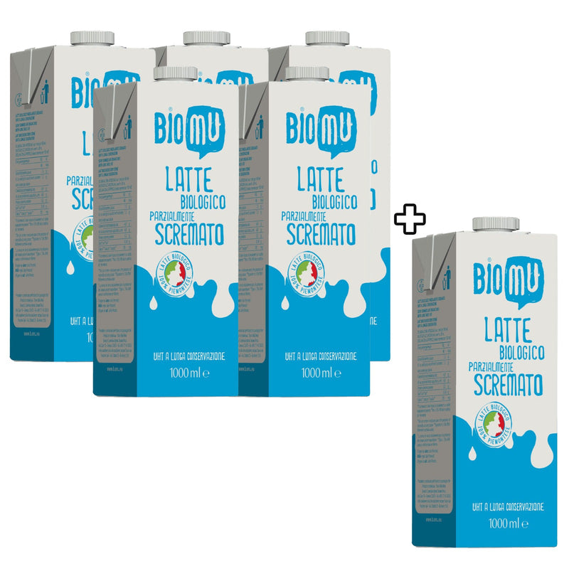Organic Semi-Skimmed UHT Milk 1L - Buy 5 PCS - Get 1 Free