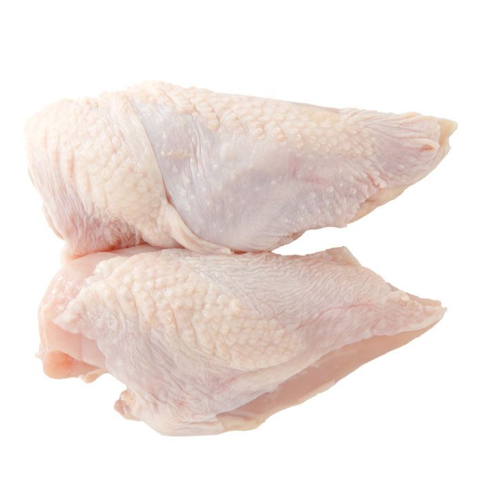 Fresh Organic Chicken Breast With Bone And Skin