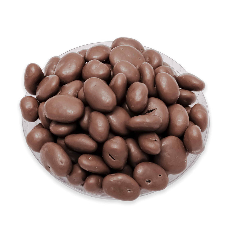 Organic Raisins coated in milk chocolate 100g