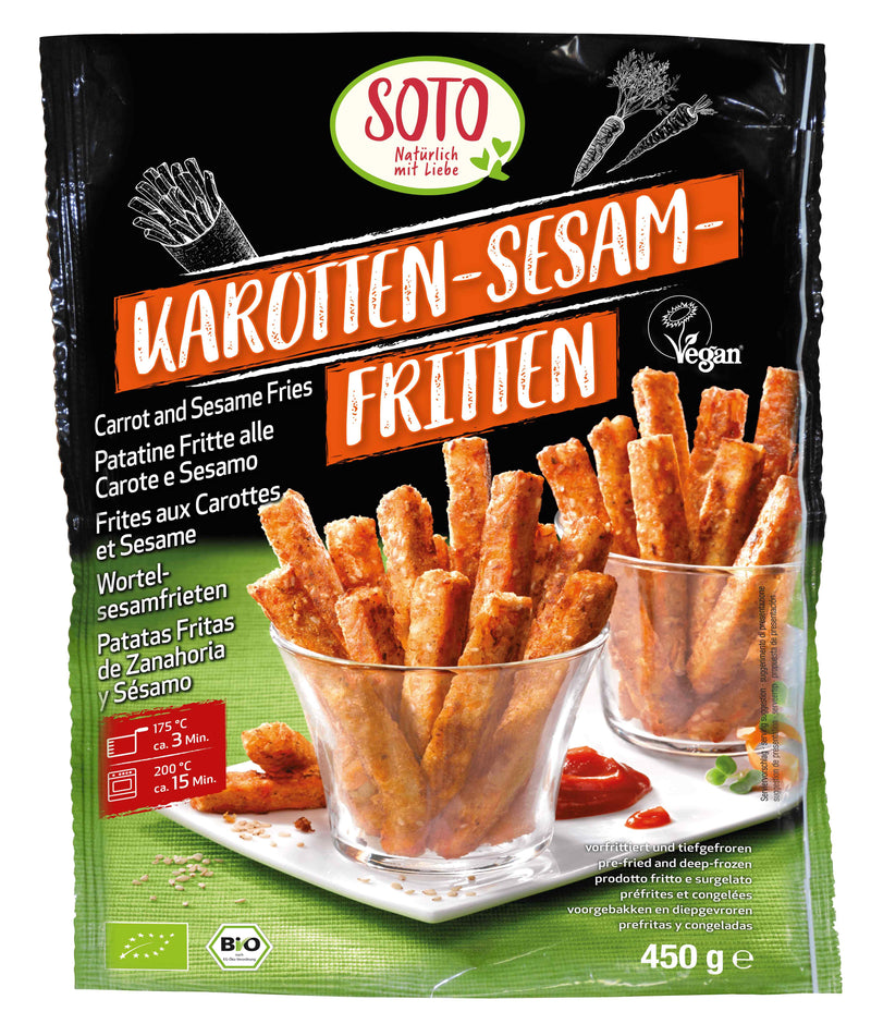 Organic Frozen Carrot & Sesame Fries 450g