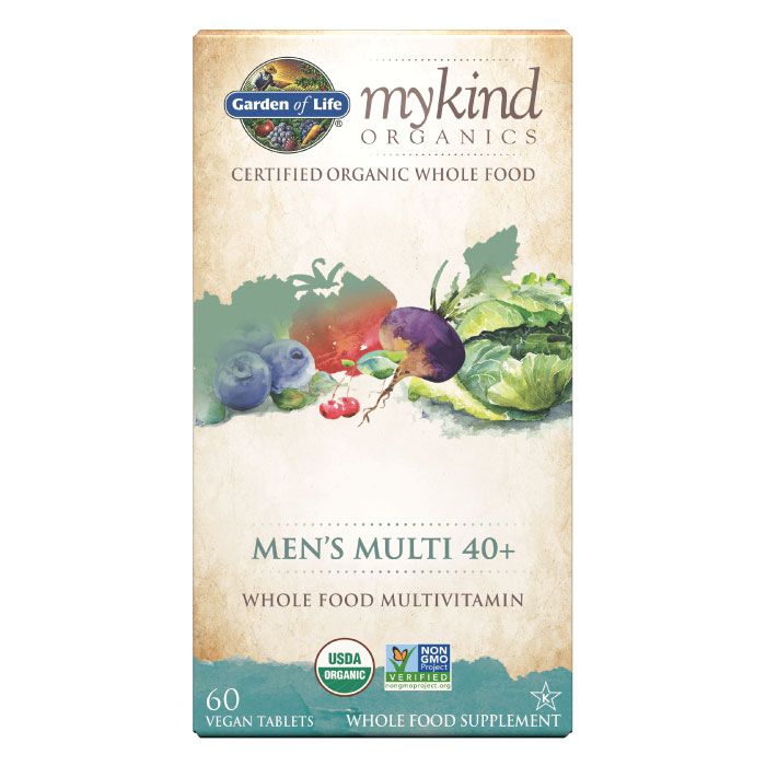 Mykind Organic Multi Mens 40+  60 Vegan Tablets