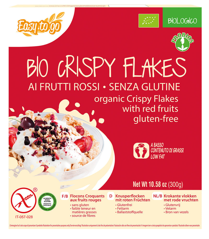 Organic Crispy Flakes Red Fruits 300g