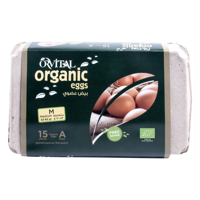 Organic Eggs-Medium 15Pcs