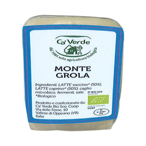 Organic Monte grola Cheese 250g (50% goat milk - 50 % cow milk) - Ca'Verde -