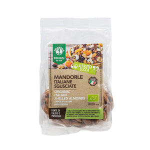 Organic Italian Almonds 125g front view