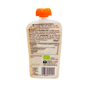 Organic Apple, Blueberry & Strawberry Pulp in doypack front view
