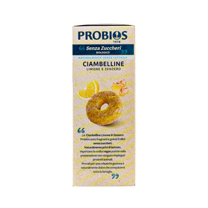 Organic Lemon and Ginger Biscuits 200g front view