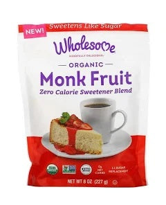 Organic Monk Fruit 227g - wholesome Sweetners -