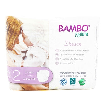 Organic Dream Mini Diaper 2 (3-6Kg) - Bamboo Nature -