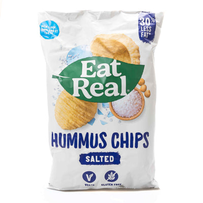Organic Vegan Hummus Chips Seasalt 135Gm