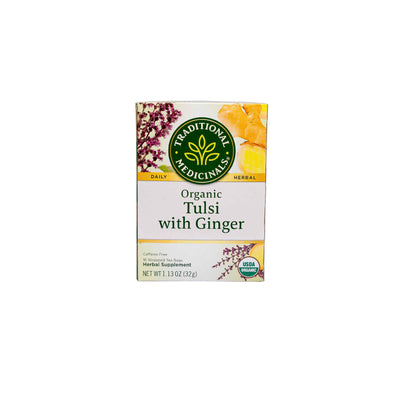 Organic Tulsi With Ginger Tea