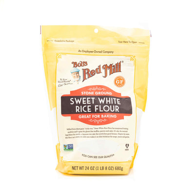 Organic Stone Ground Sweet White Rice Flour 24 Oz