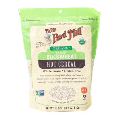 Bob's Red Mill Organic Creamy Buckwheat Hot Cereal Gluten Free 18 Oz