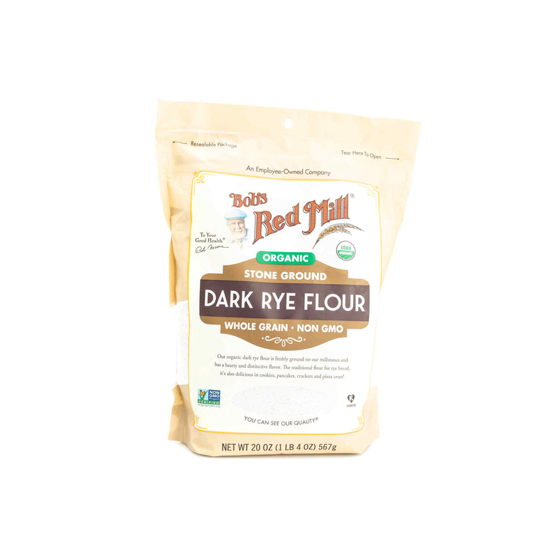 Organic Dark Rye Flour 20 Oz