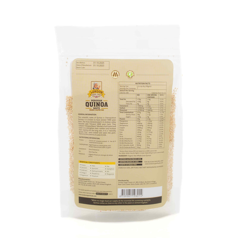 Peruvian organic White Quinoa 350G