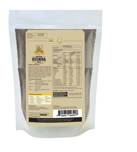 Organic Peruvian Black Quinoa 350G