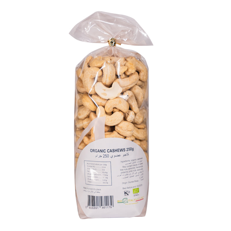 Organic Cashews whole 250g