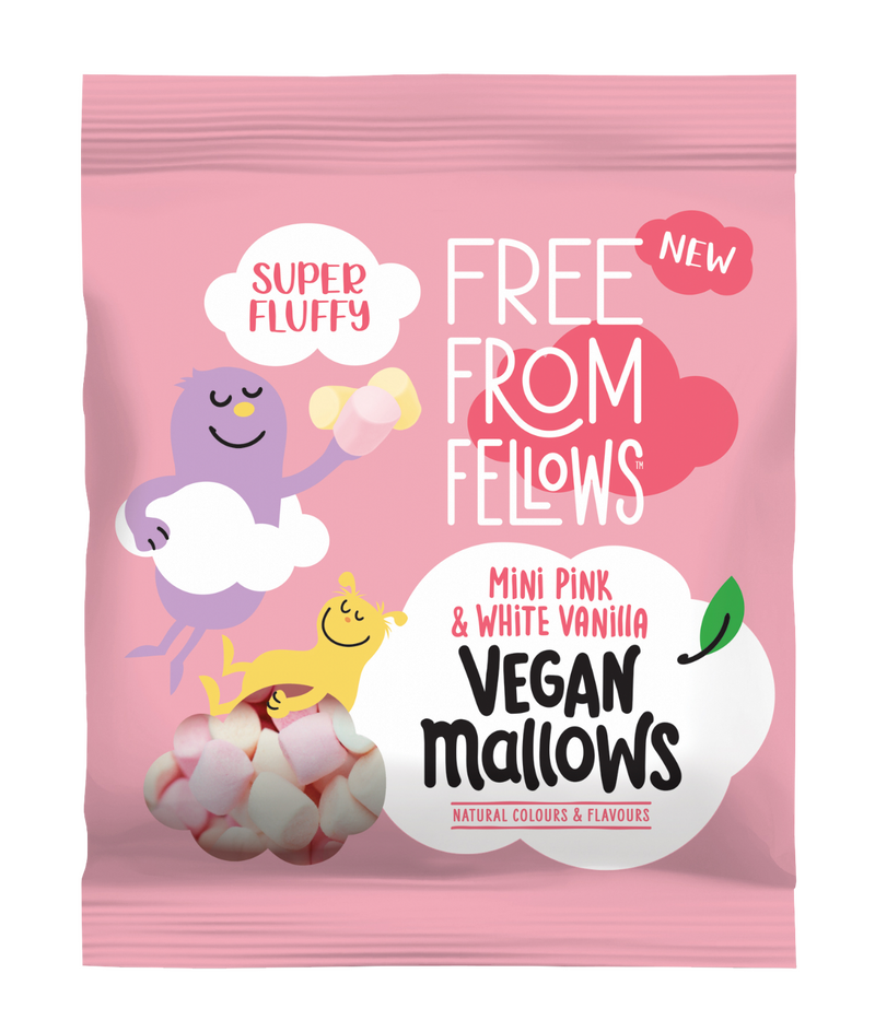 Mini Pink And White Vanilla Mallows 105G
