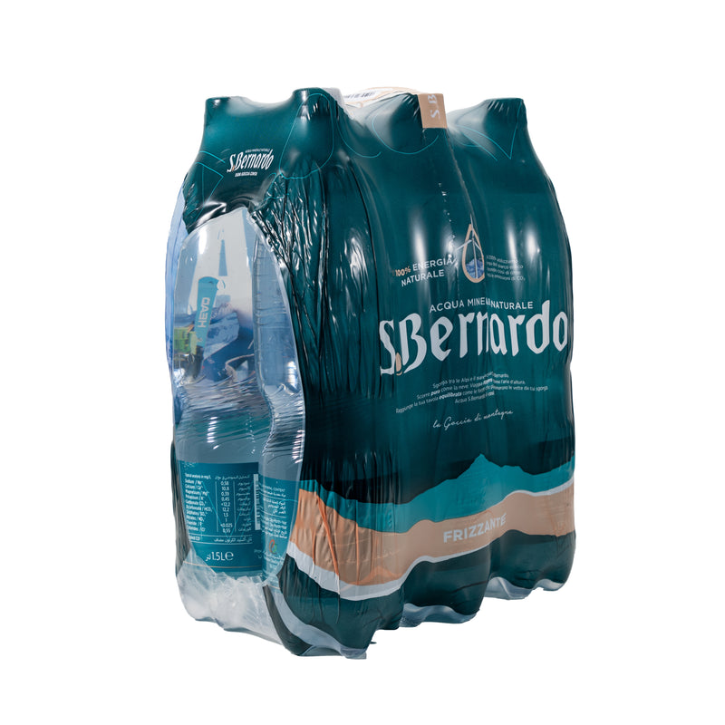 Sparkling Natural Mineral Water PET (6 x 1.5L) - San Bernardo -