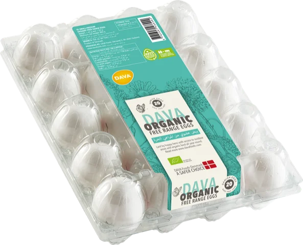 Dava FDS Organic Free Range Eggs 20 SM