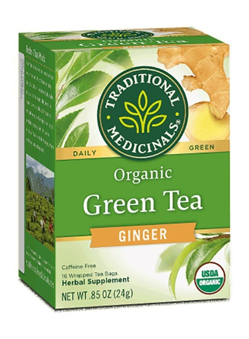 Organic Green Tea With Ginger 16 Tea bags