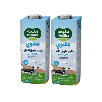 Organic UHT Milk (2x1L) - Meliha -