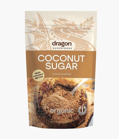 Organic Coconut Sugar Unrefined 250G - Dragon Superfoods -