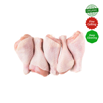 Organic Chicken Drumsticks– Skinned, Cleaned & Frenched