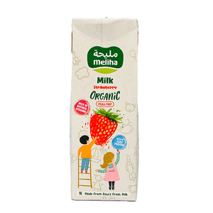 Organic UHT Strawberry Milk 1L - Meliha -