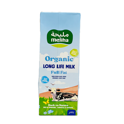 Organic UHT Long-Life Milk 1L - Meliha -
