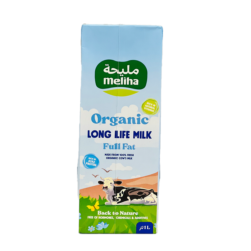Organic UHT Long-Life Milk 1L - Meliha -