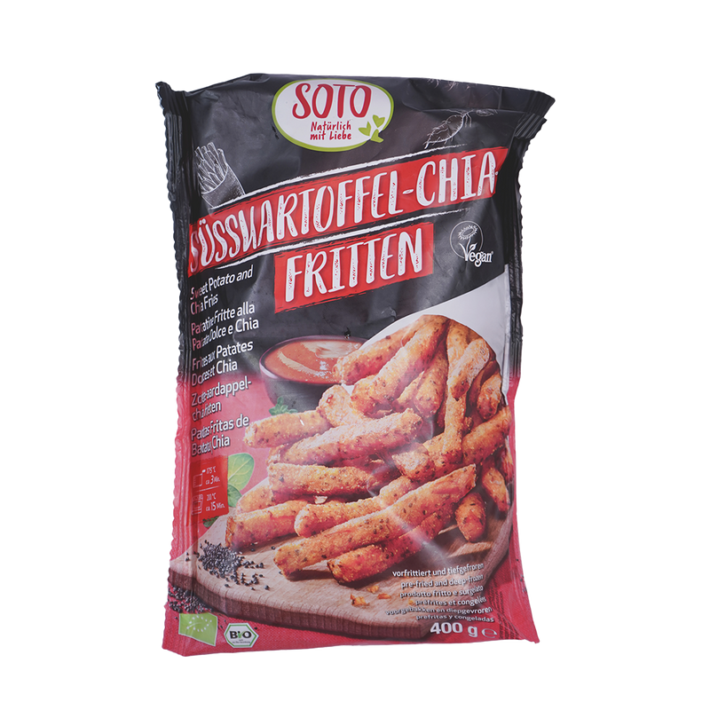 Organic Frozen Sweet Potato & Chia Fries 400g - SOTO -