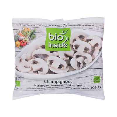 Organic Frozen Mushrooms sliced 400g - Bio Inside -
