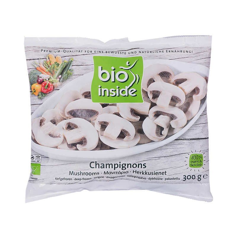 Organic Frozen Mushrooms sliced 400g - Bio Inside -