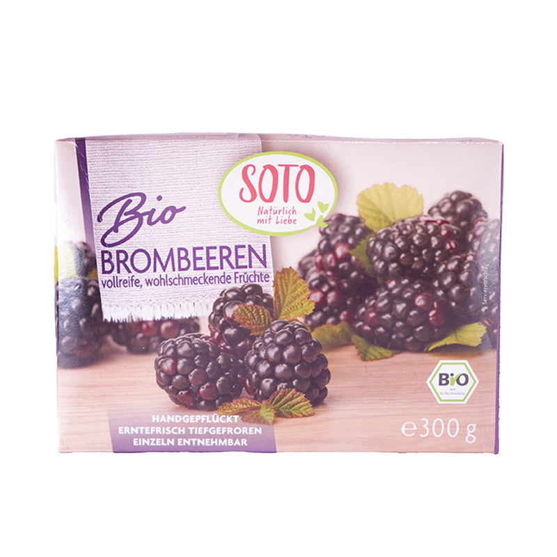 Organic Frozen Blackberries 300G - SOTO -