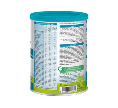 Organic Cow Milk 3 – Growing Up Formula (1-3yrs) – 400g