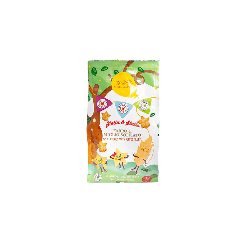 Organic Spelt Cookies with Puffet Millet 250g