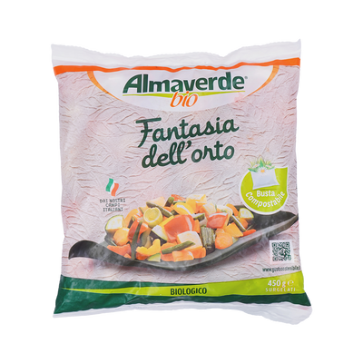 Organic Frozen Green Garden Fantasy Veg Mix 450g