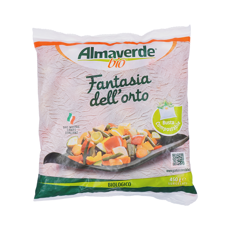 Organic Frozen Green Garden Fantasy Veg Mix 450g