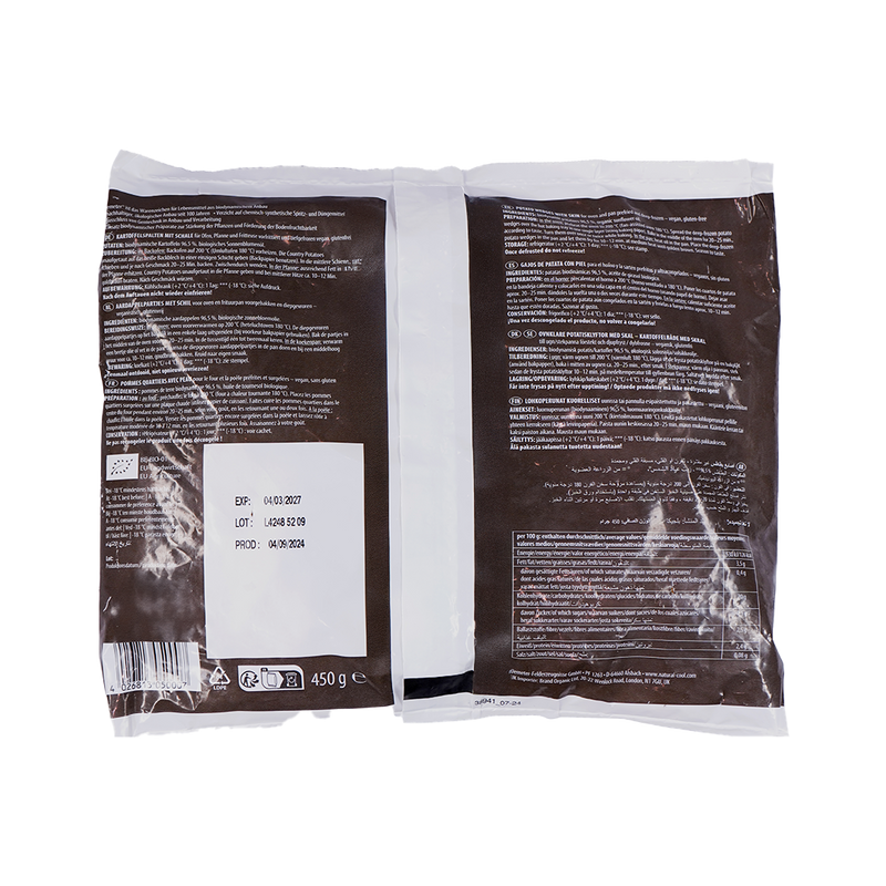 Organic Frozen Country Potatoes 450g