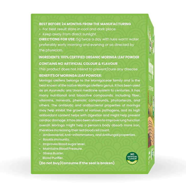 Organic Moringa Powder 100g