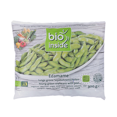 Organic Frozen Edamame Soy Beans 300g with pod - Bio Inside -