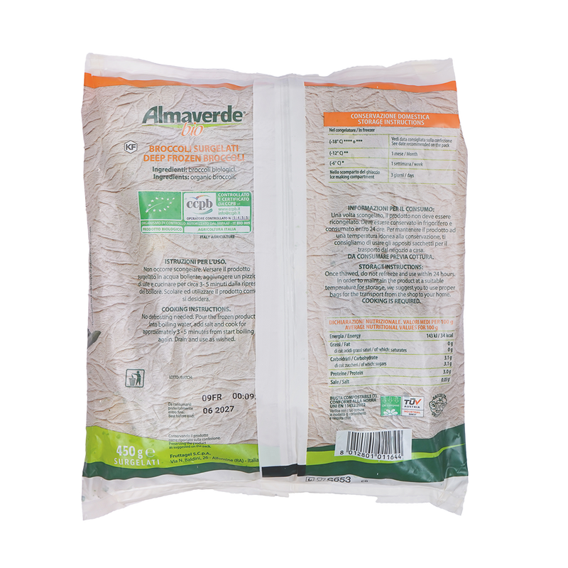 Organic Frozen Broccoli Florets 450G