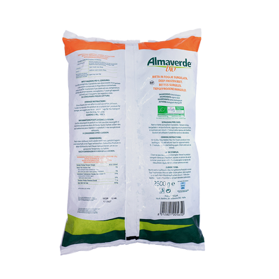 Organic Frozen Swiss Chard In Cubes 2.5kg