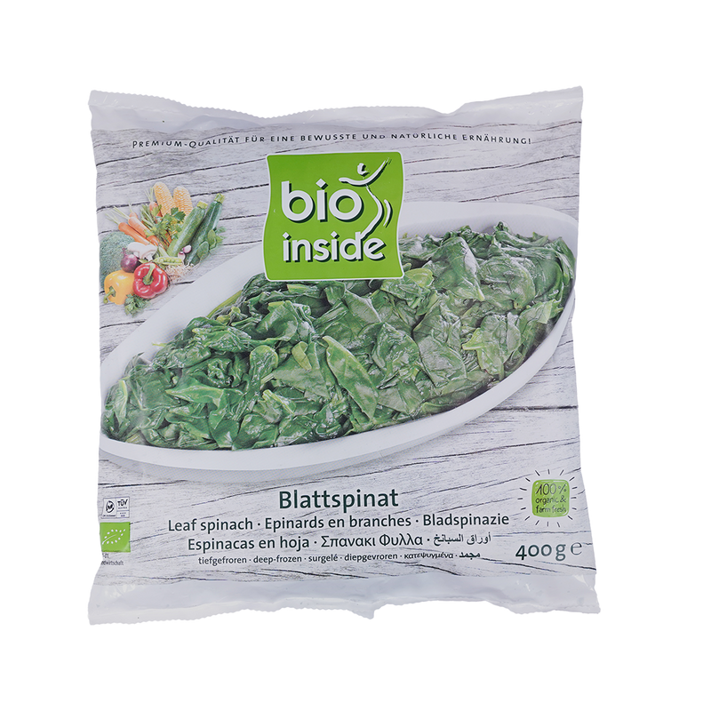 Organic Frozen Leaf spinach 400g - Bio Inside -